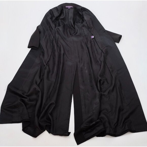 Ralph Lauren Purple Label Collection long coat 4 jacket tuxedo black - Picture 14 of 14